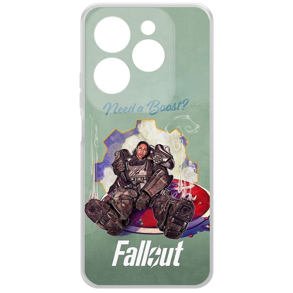 

Чехол-накладка Krutoff Clear Case Фоллаут (Fallout) - Нужно ускорение для INFINIX Hot 40i, Прозрачный