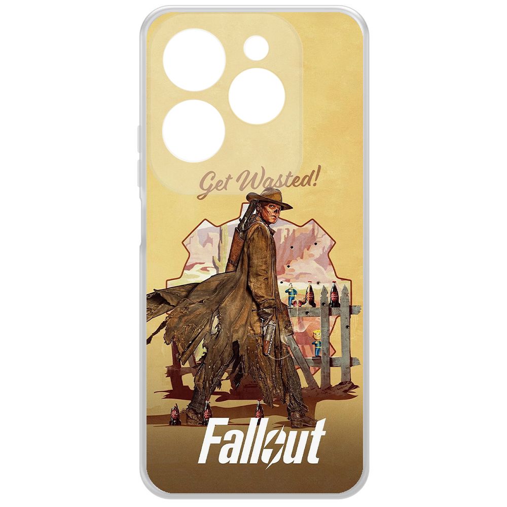 

Чехол-накладка Krutoff Clear Case Фоллаут (Fallout) - Давай напьемся! для INFINIX Hot 40i, Прозрачный