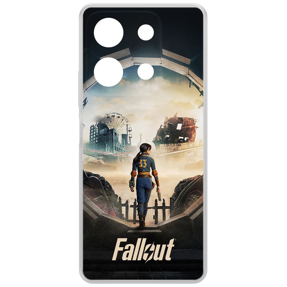 

Чехол-накладка Krutoff Clear Case Фоллаут (Fallout) - Убежище 33 для INFINIX Note 30, Прозрачный