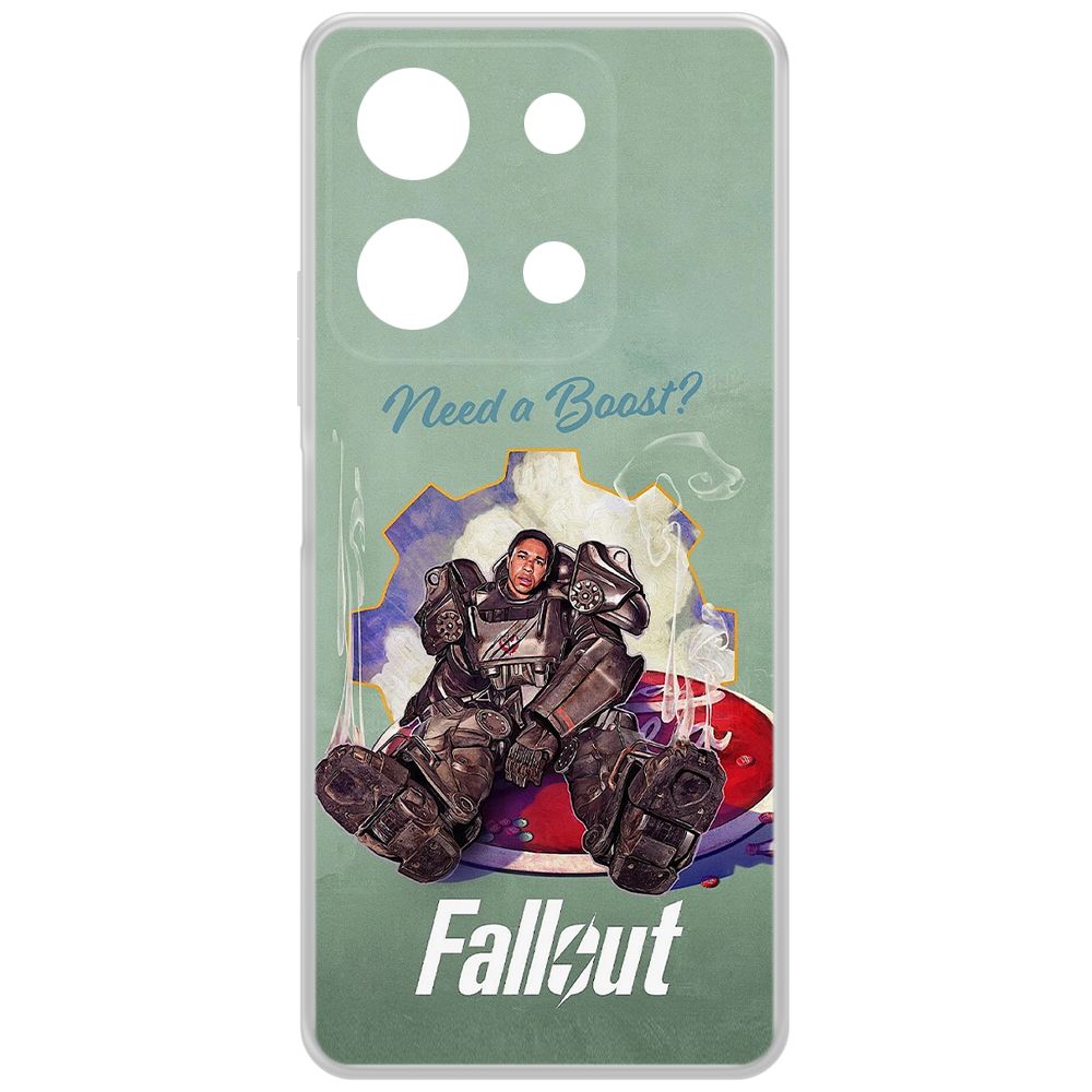 

Чехол-накладка Krutoff Clear Case Фоллаут (Fallout) - Нужно ускорение для INFINIX Note 30, Прозрачный