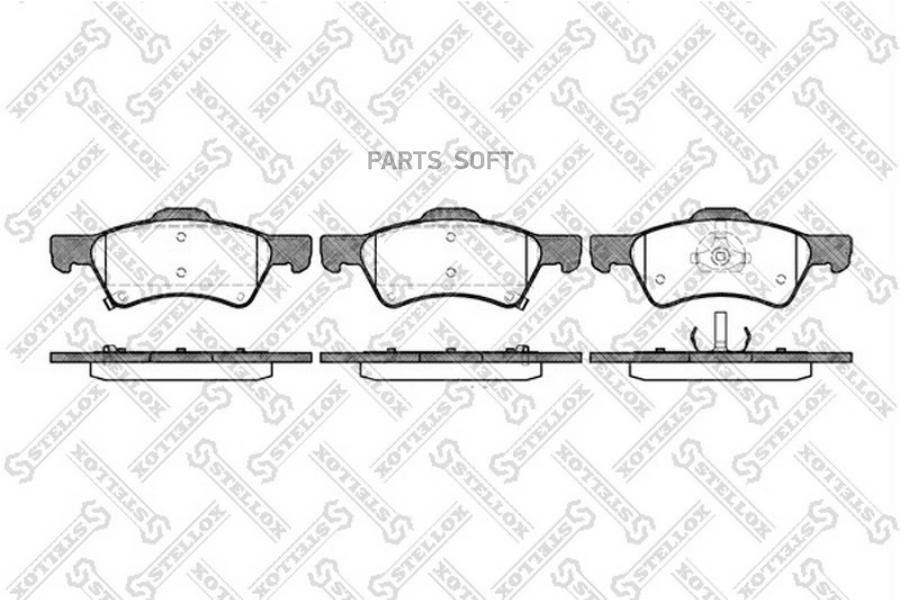 

Тормозные колодки Stellox 821002BSX