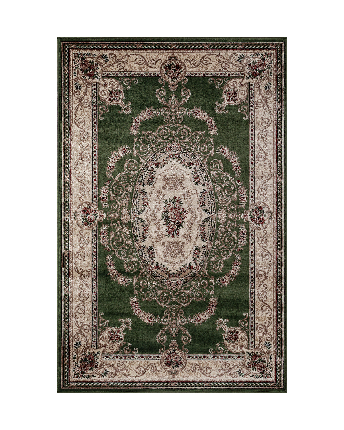 

Ковёр Merinos Colizey 150x230 прямоугольный зелёный кремовыйd058