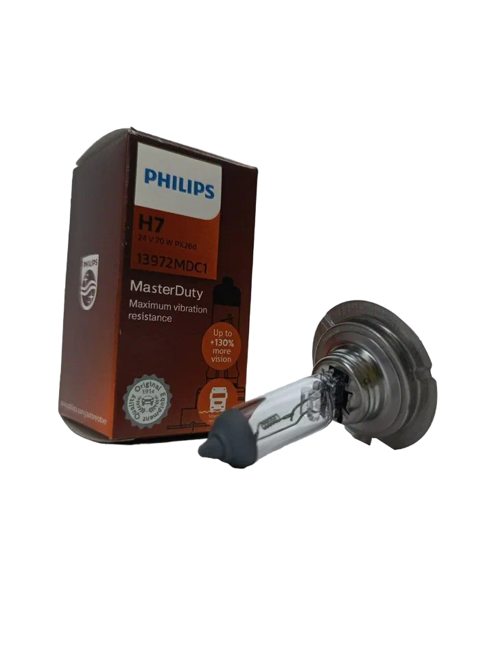 Лампа автомобильная галогенная Philips MasterDuty H7 24V 70W 1 шт.