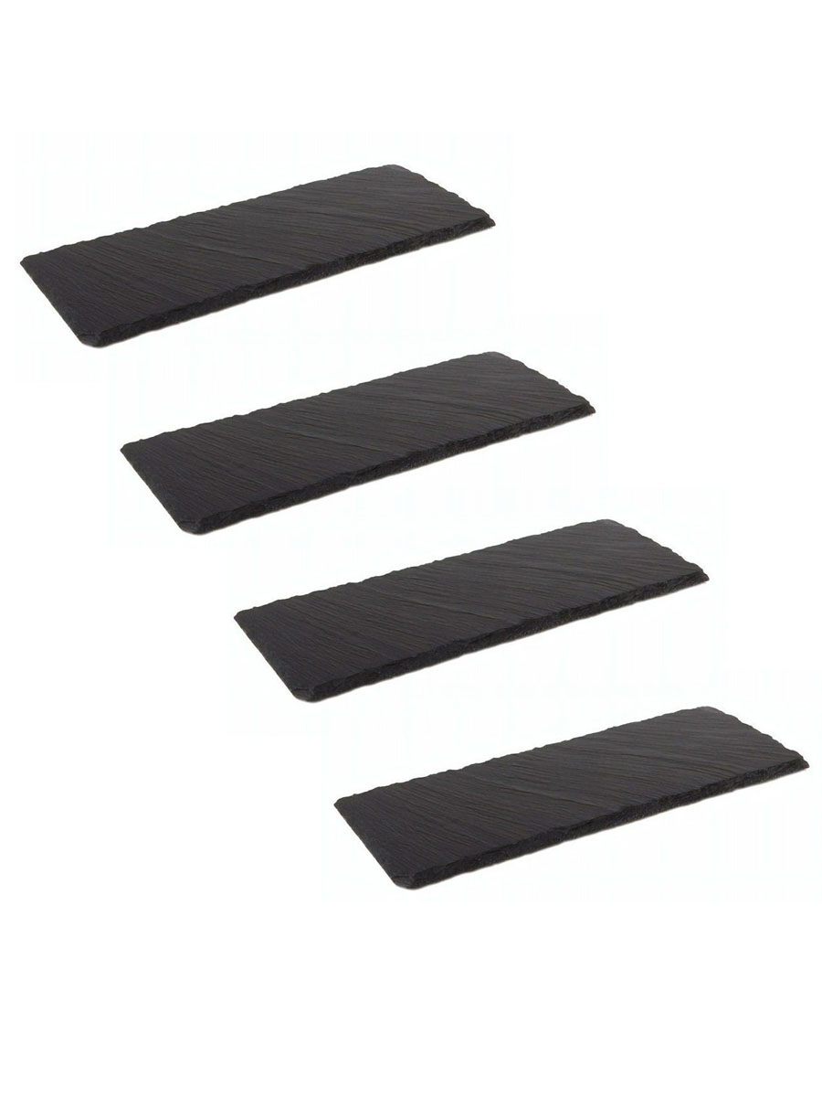 

Набор блюд для подачи APS, 30х12х0,5 см, 4 шт, черный, 03021089