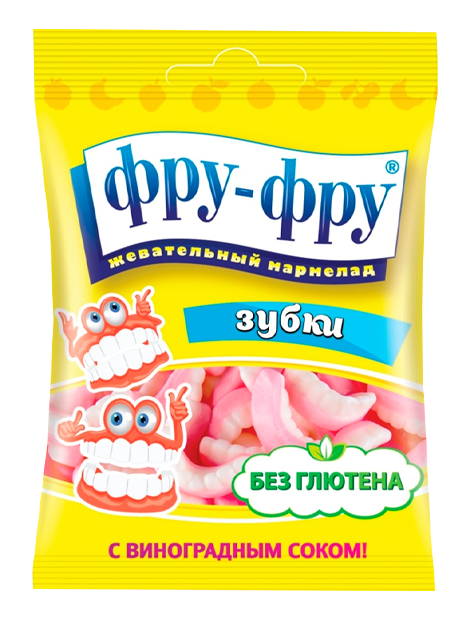 

Жевательный мармелад Фру-Фру Зубки 30 гр Упаковка 24 шт