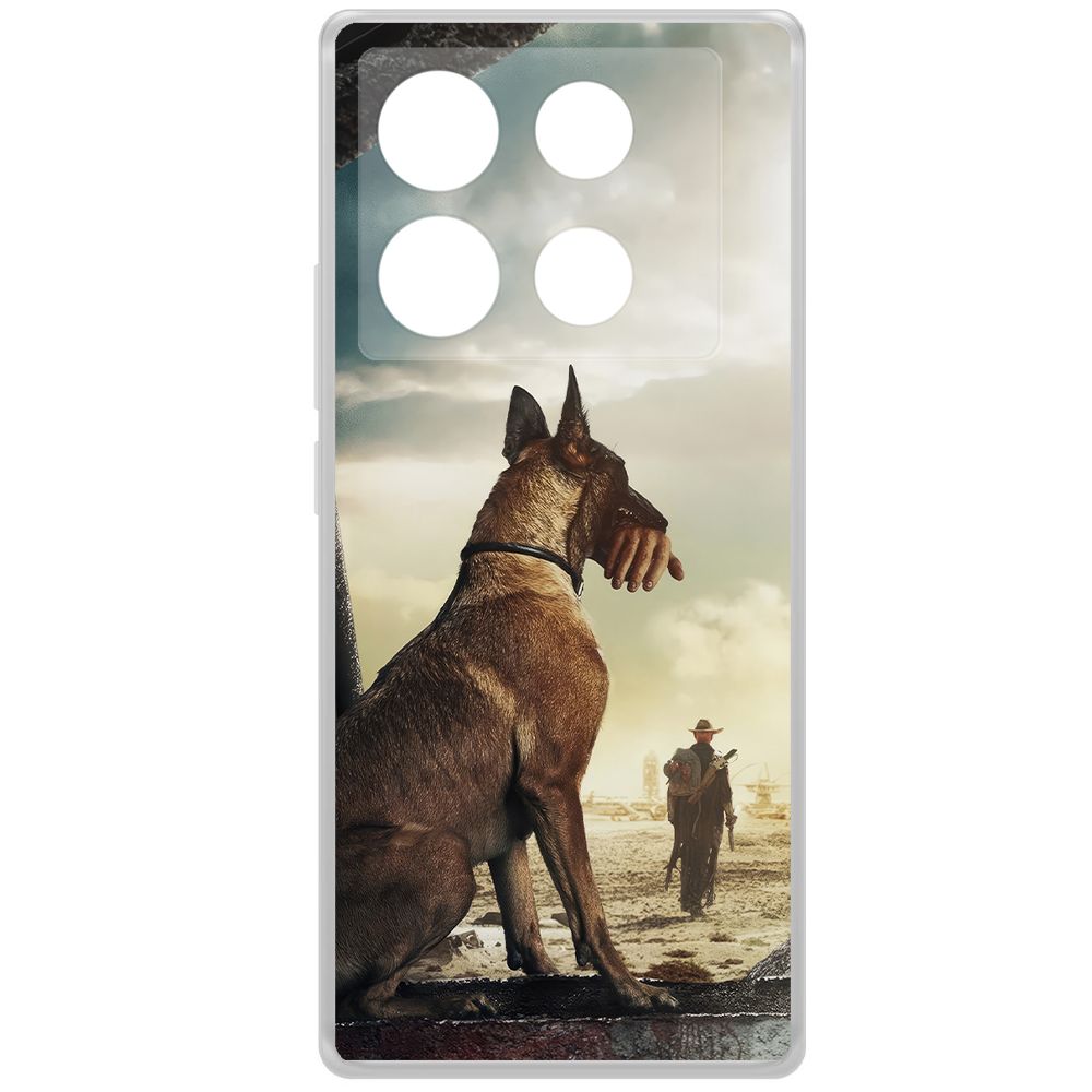 

Чехол-накладка Krutoff Clear Case Фоллаут (Fallout) - Псина для INFINIX Note 40 Pro, Прозрачный