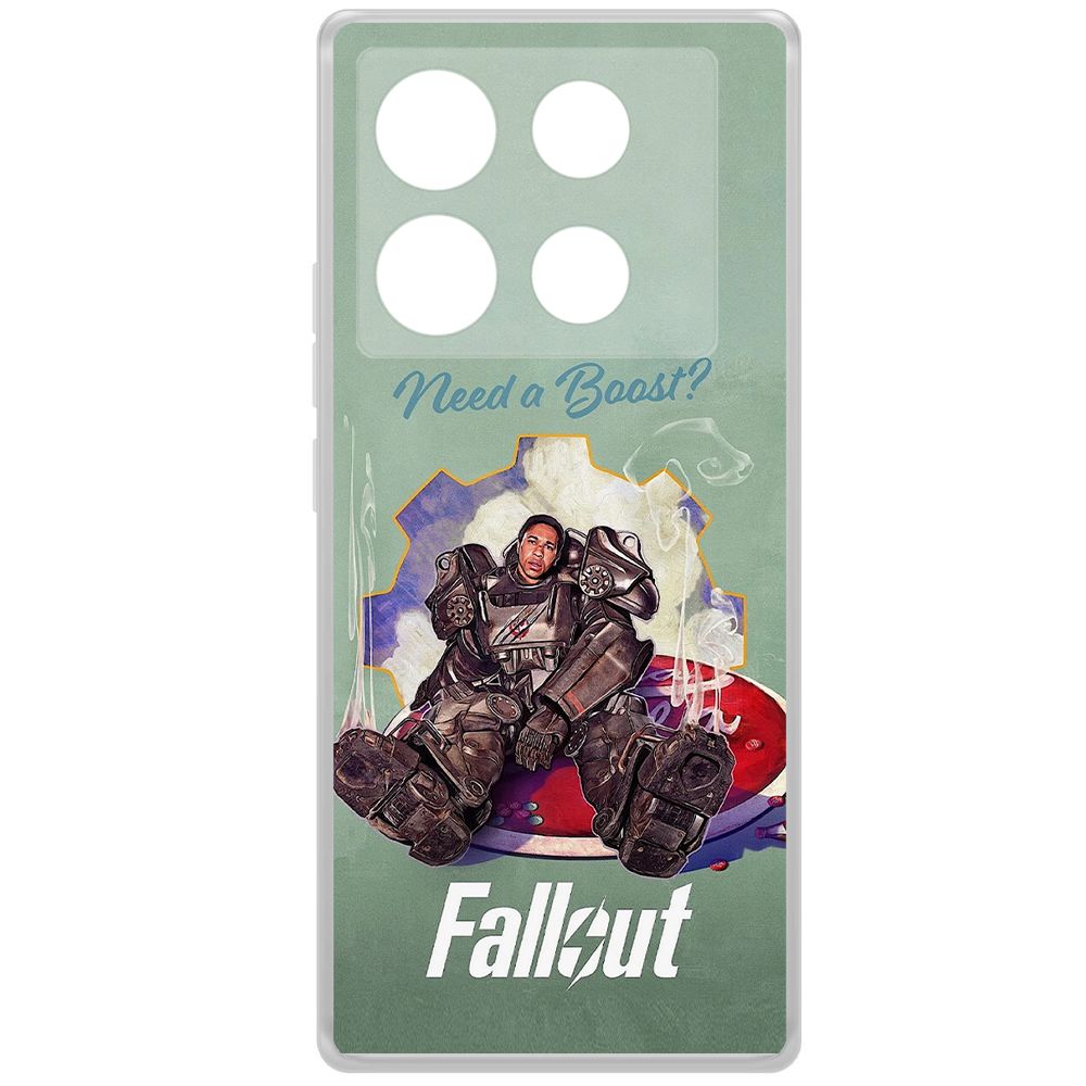 

Чехол-накладка Krutoff Clear Case Фоллаут - Нужно ускорение для INFINIX Note 40 Pro 5G