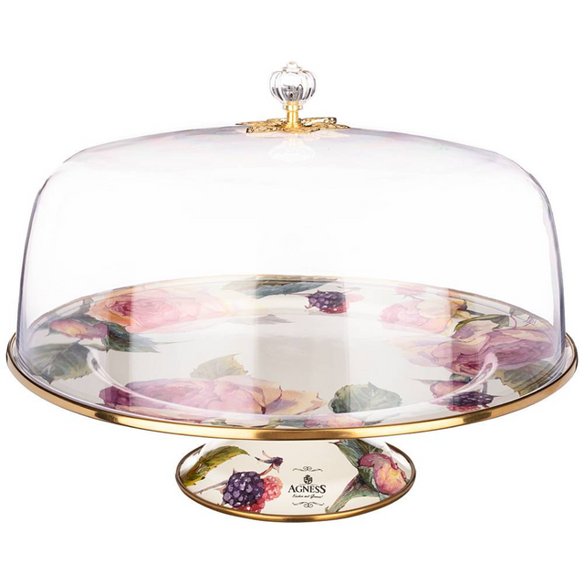

Тортовница с крышкой, Винтаж, Agness, 30 см, 950-031