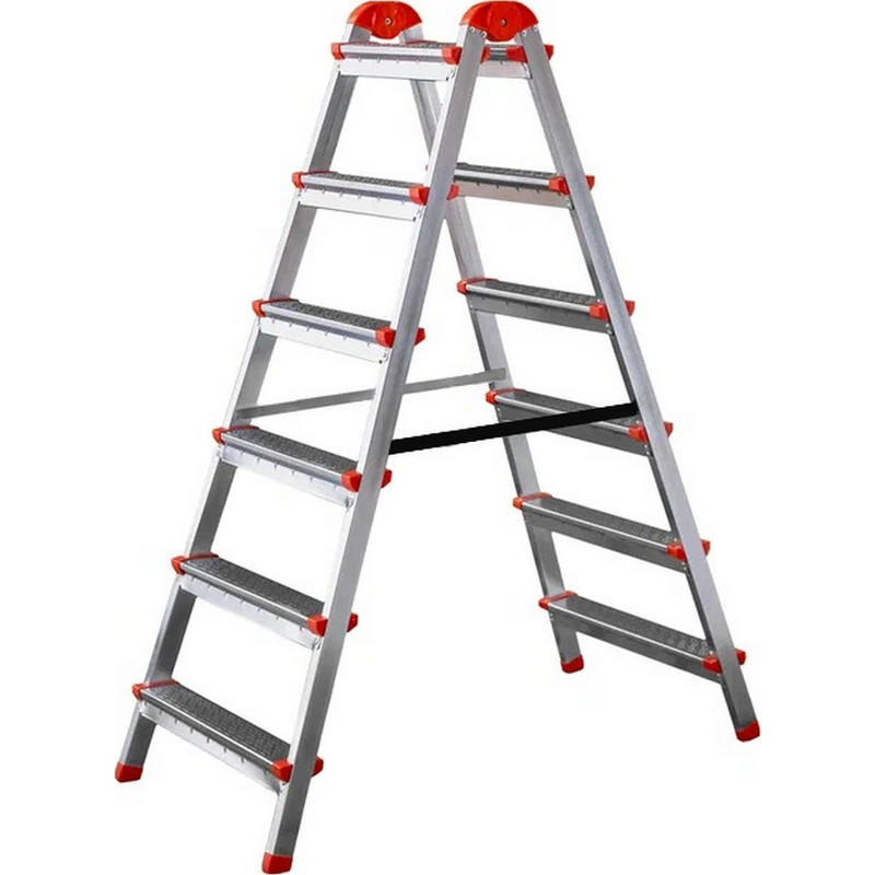 Раскладная лестница-стремянка, 6 ступеней, до 120 кг, IPL1/6 раскладная лестница стремянка 2 ступени до 120 кг ipl1 2