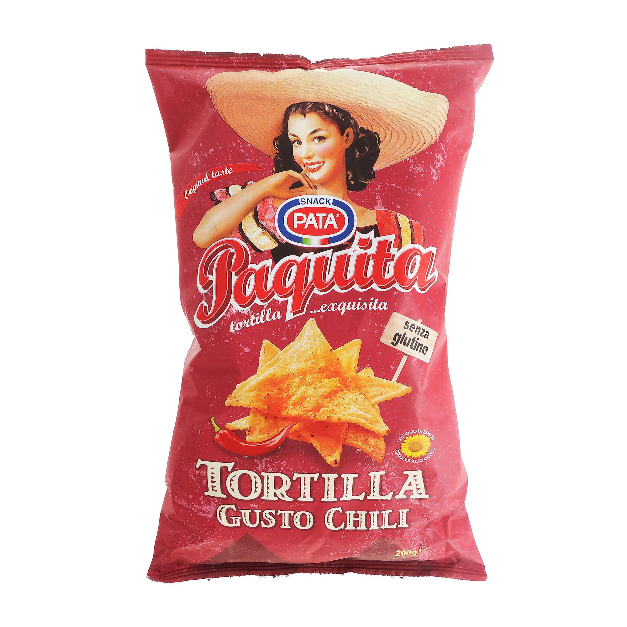 

Чипсы кукурузные Pata Tortilla со вкусом чили 200 г