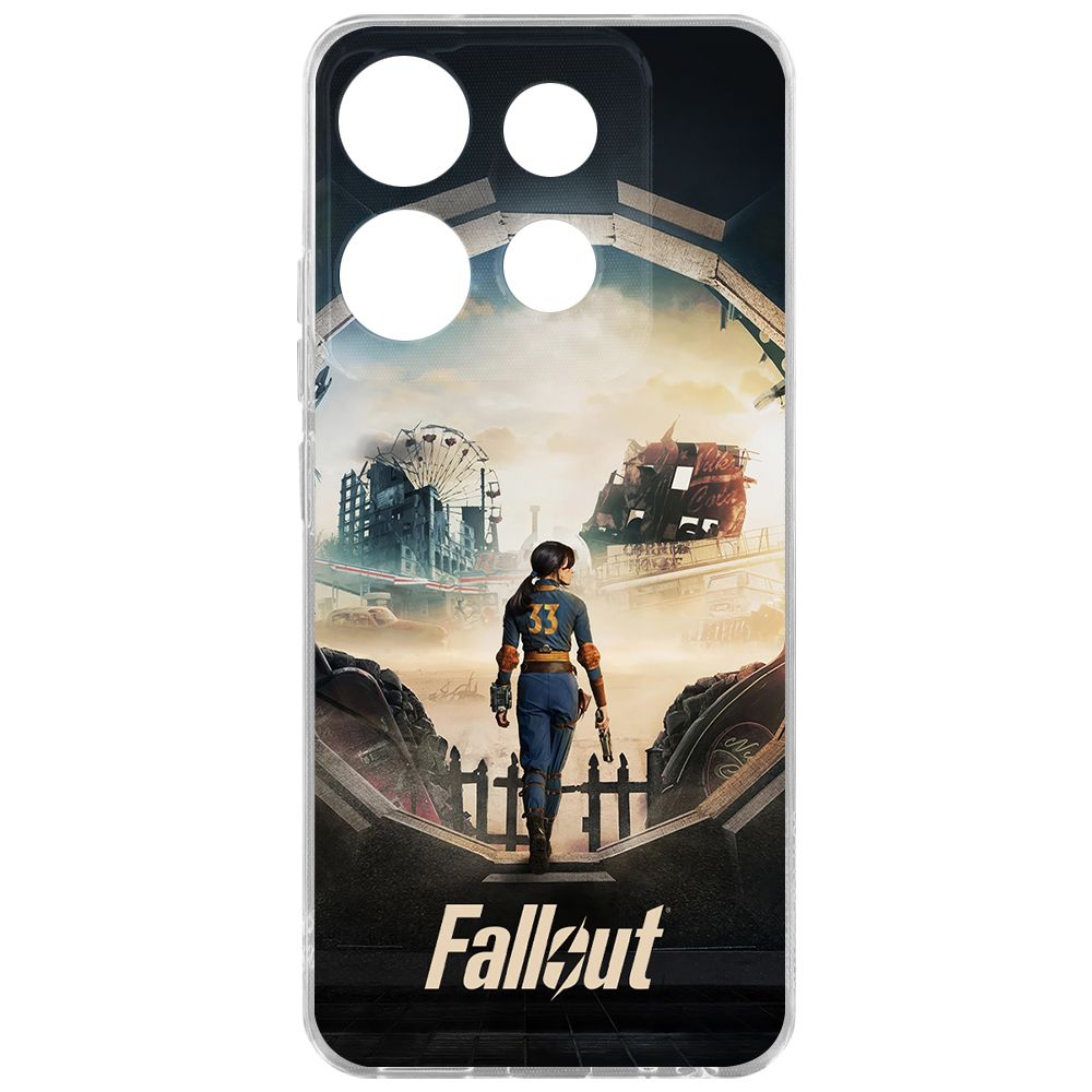 

Чехол-накладка Krutoff Clear Case Фоллаут (Fallout) - Убежище 33 для INFINIX Smart 7