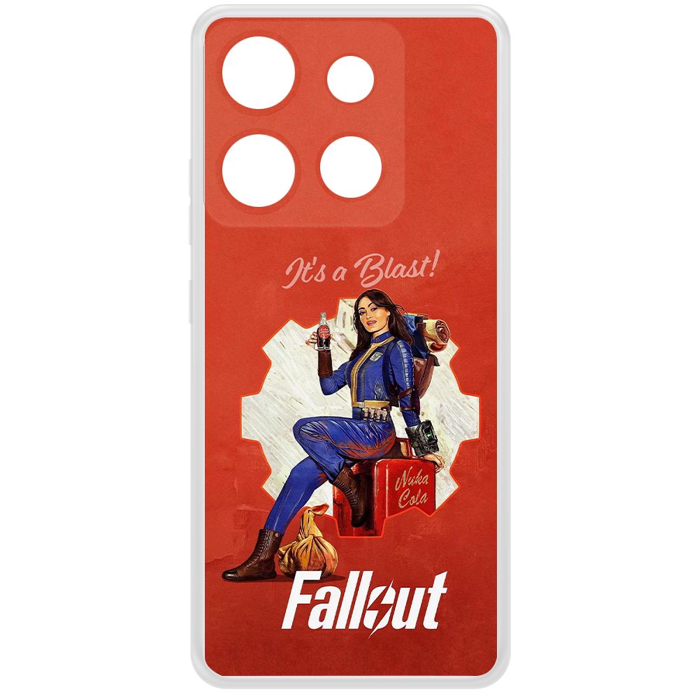 

Чехол-накладка Krutoff Clear Case Фоллаут (Fallout) - Это взрыв! для INFINIX Smart 7 HD, Прозрачный