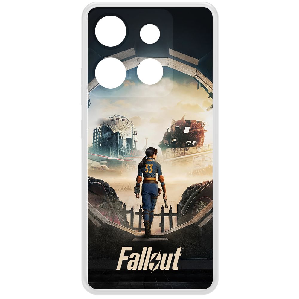 

Чехол-накладка Krutoff Clear Case Фоллаут (Fallout) - Убежище 33 для INFINIX Smart 7 HD, Прозрачный