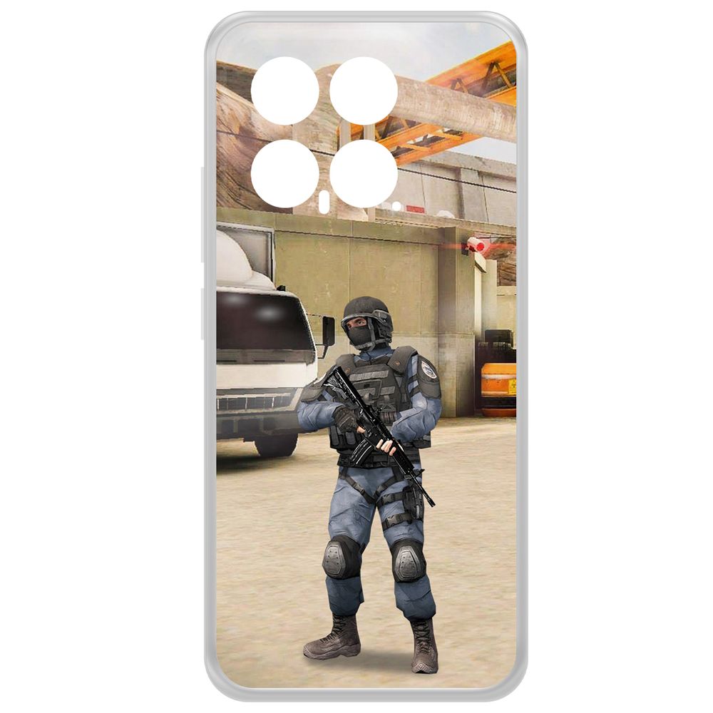 

Чехол-накладка Krutoff Clear Case Cтандофф 2 (Standoff 2) - GIGN для Xiaomi 14, Прозрачный