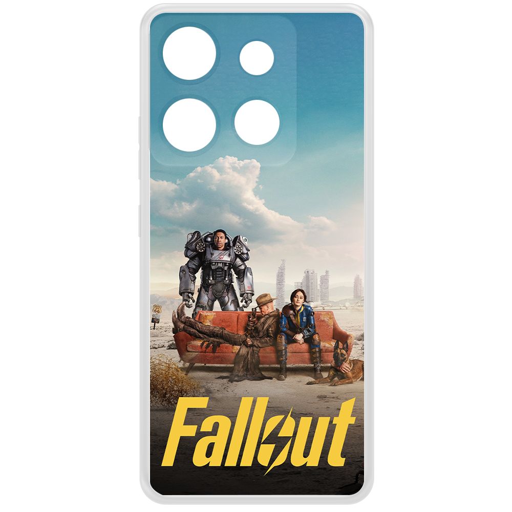 

Чехол-накладка Krutoff Clear Case Фоллаут (Fallout) - Постер для INFINIX Smart 7 HD, Прозрачный