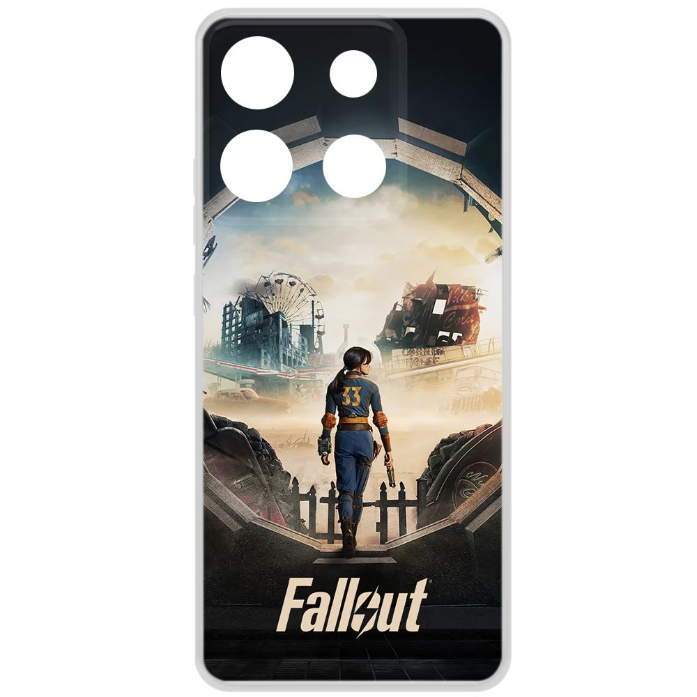 

Чехол-накладка Krutoff Clear Case Фоллаут (Fallout) - Убежище 33 для INFINIX Smart 7 Plus, Прозрачный