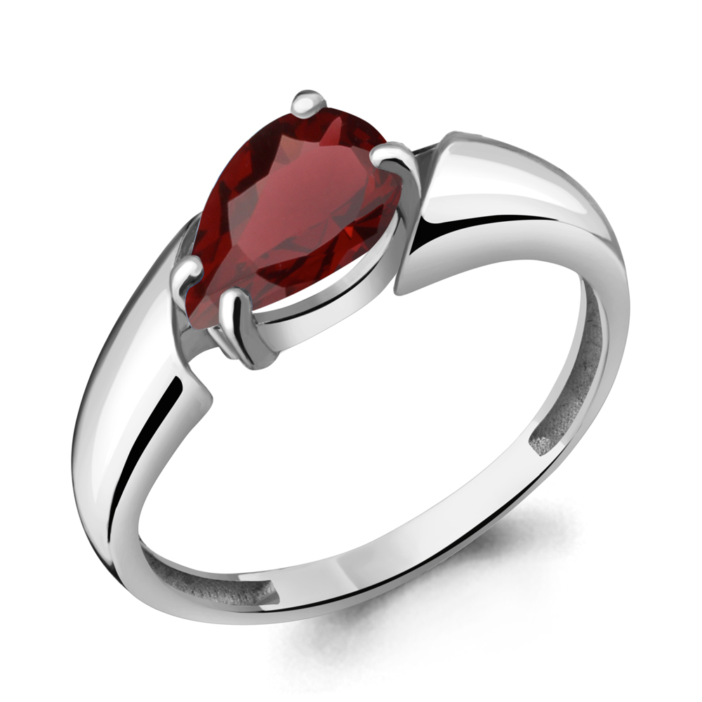 

Кольцо из серебра с гранатом р. Aquamarine 6935703, 6935703_925_р