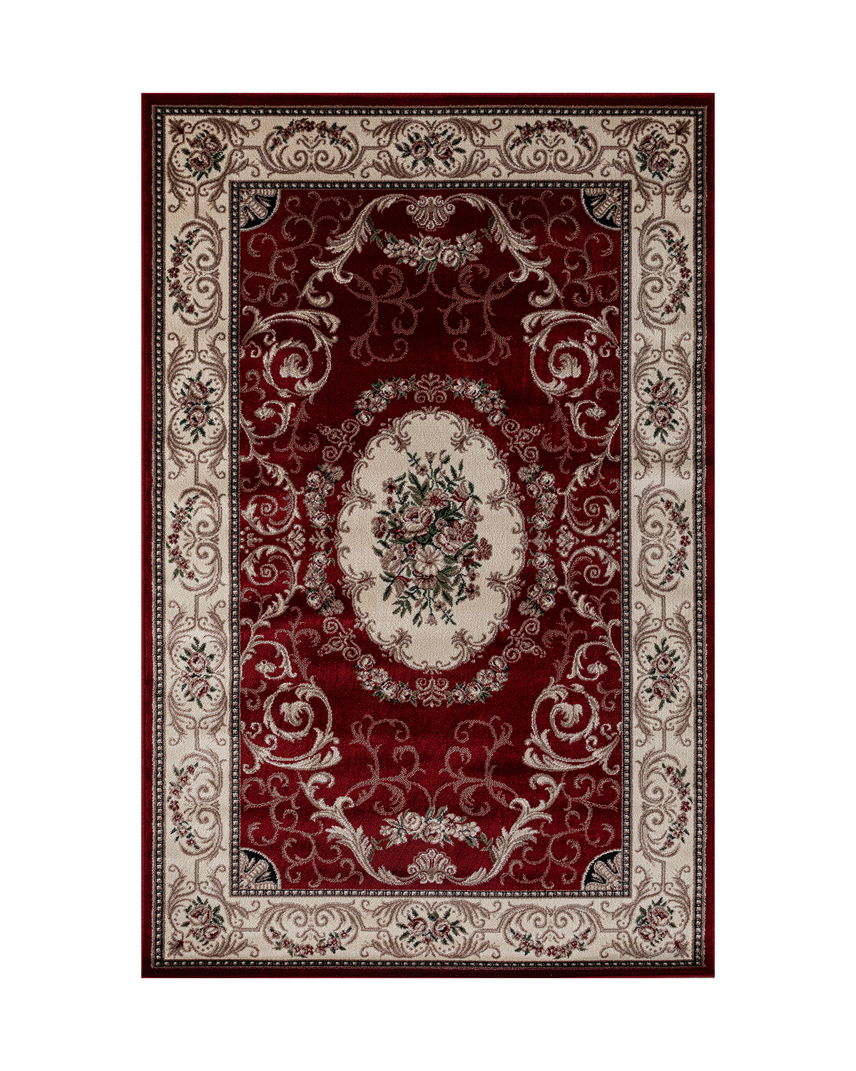 

Ковер Kitroom Plus Rome 200x400 прямоугольный красный/кремовый d066