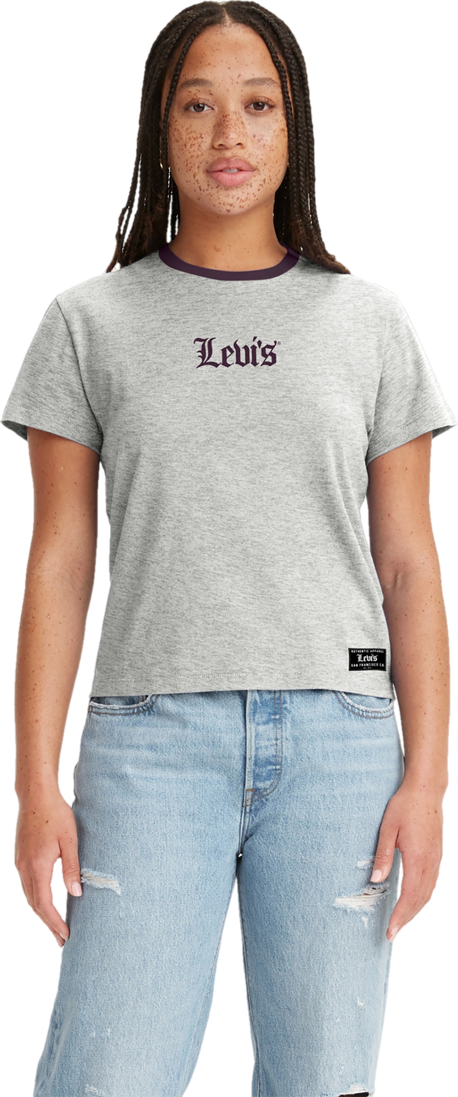 

Футболка женская Levi's A2226-0044 серая XL, Серый, A2226-0044