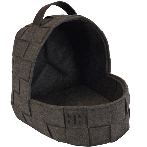 

Домик для кошек и собак Happy House FELT Колыбель, серый, 41x38x36см, FELT Колыбель