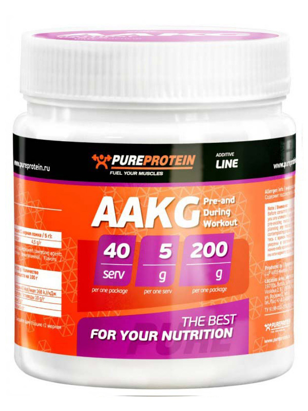 

AAKG PureProtein, 200 г, яблоко, AAKG