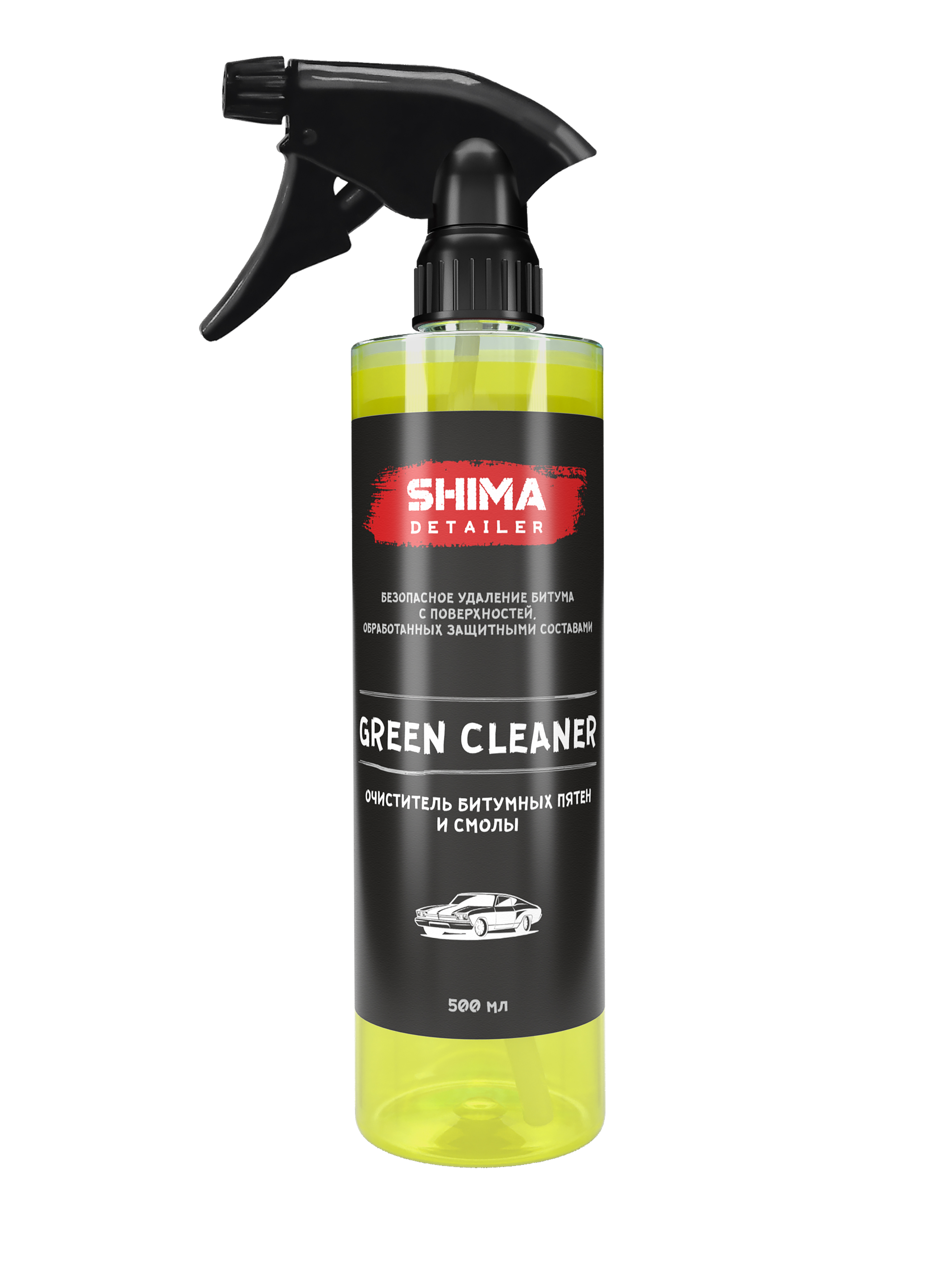 Очиститель битумных пятен и смолы SHIMA DETAILER Green cleaner 4603740920032