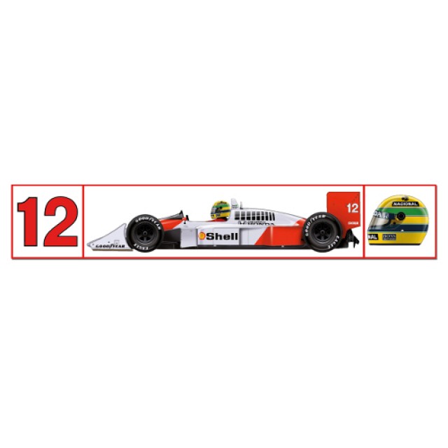 

Наклейка Ayrton Senna McLaren 1988 Size 300mm x 58mm Racing Legends AS-ML-17-8888