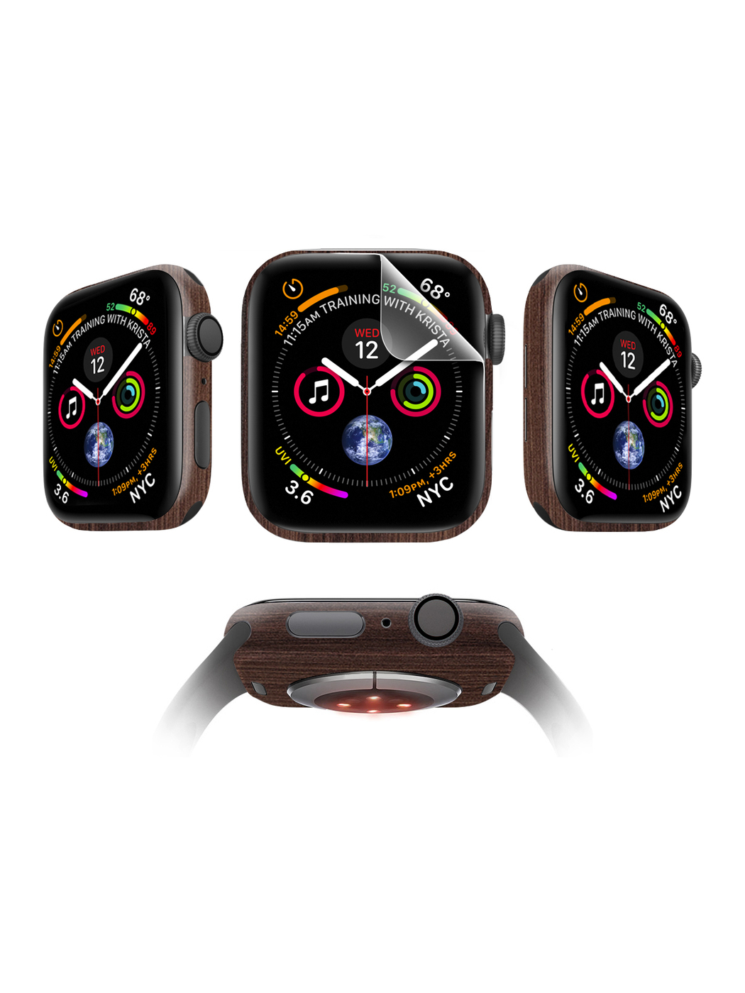 

Защитная пленка MOCOLL для Apple Watch 40mm Glossy (4шт) Дерево Ясень Шимо