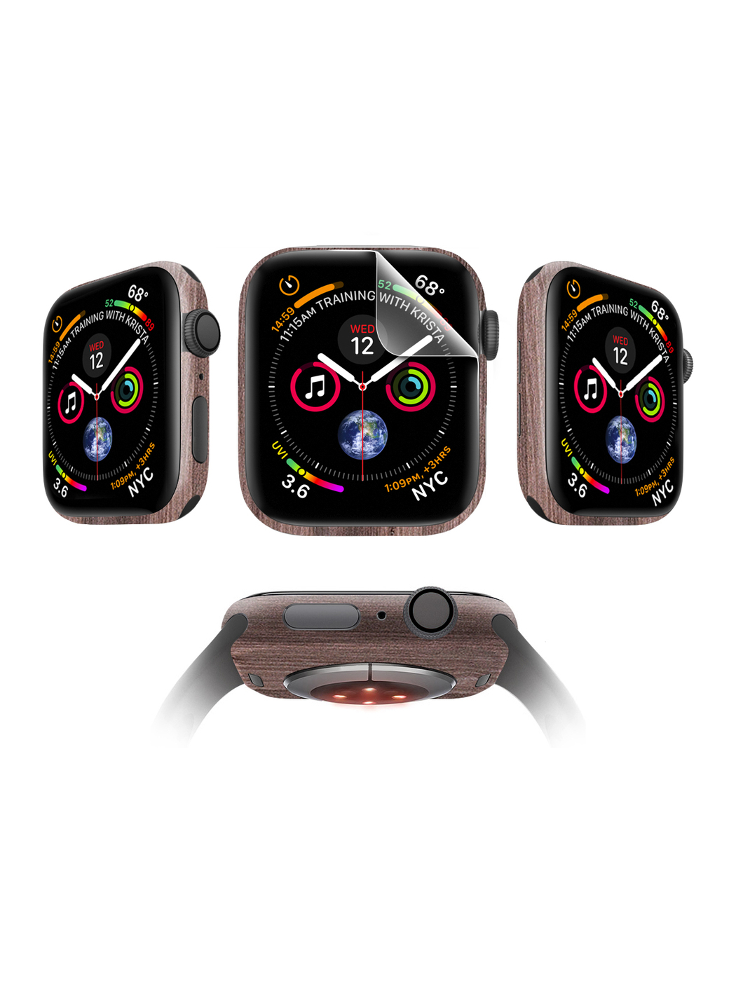 

Защитная пленка MOCOLL для Apple Watch 40mm Glossy (4шт) Дерево Вишня Кинстон