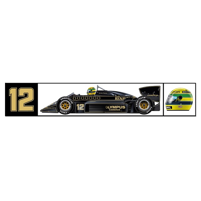 

Наклейка Ayrton Senna Classic Team Lotus р-р - 300mm x 58mm Racing Legends AS-LO-17-8812