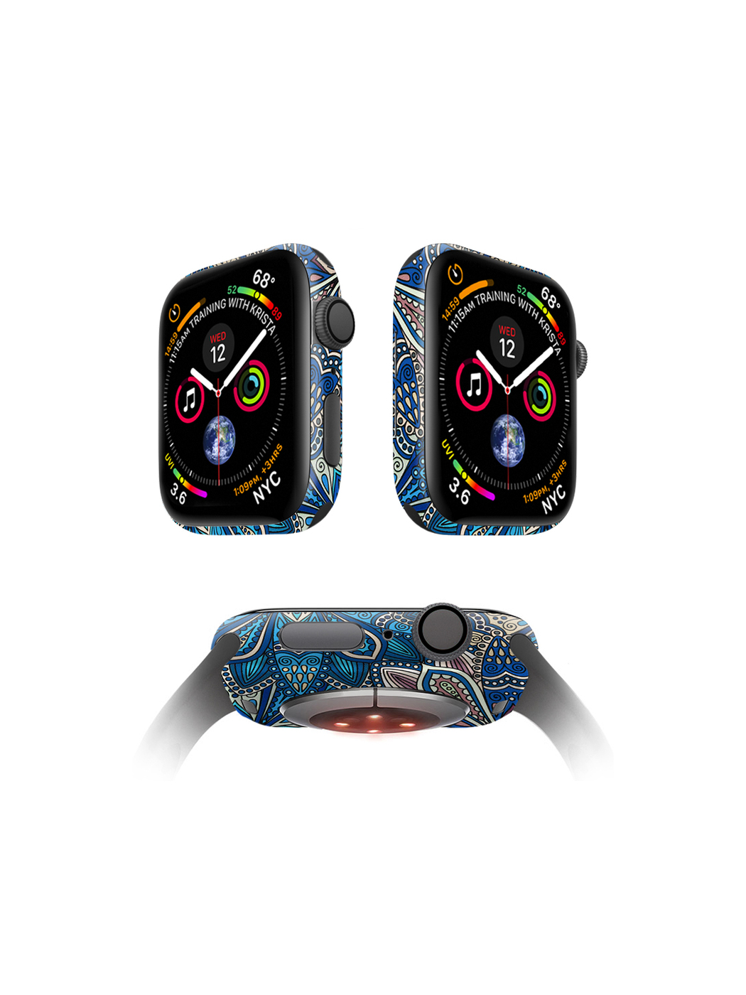 

Защитная пленка MOCOLL для корпуса Apple Watch 40mm (2шт) Богемный узор Флораль