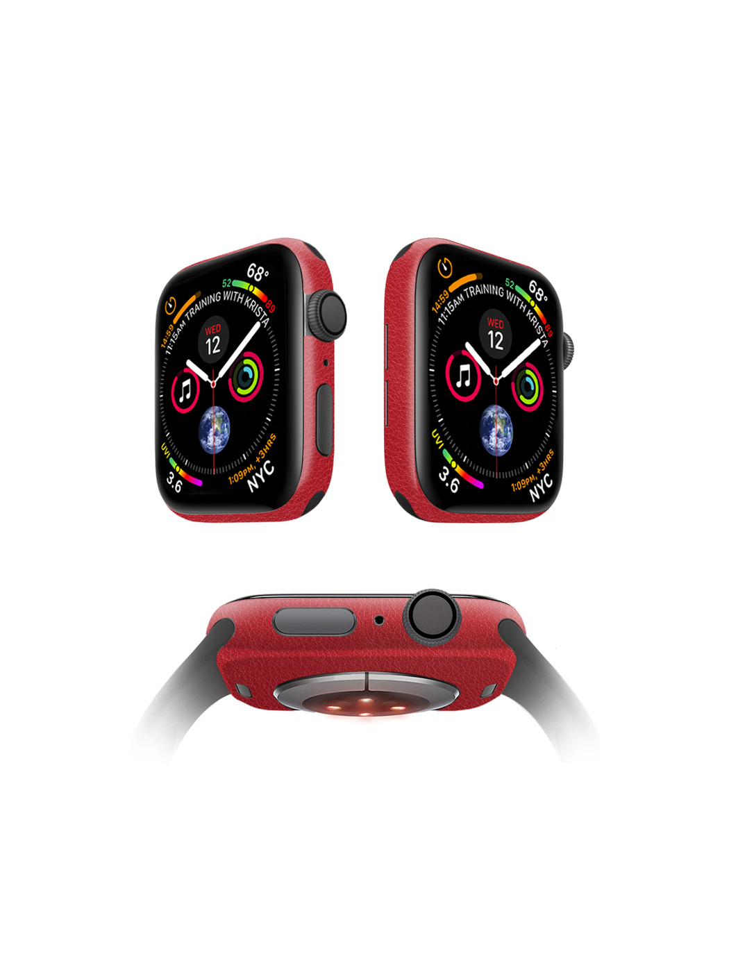 

Защитная пленка MOCOLL для корпуса Apple Watch 40mm (2шт) Кожа Красная