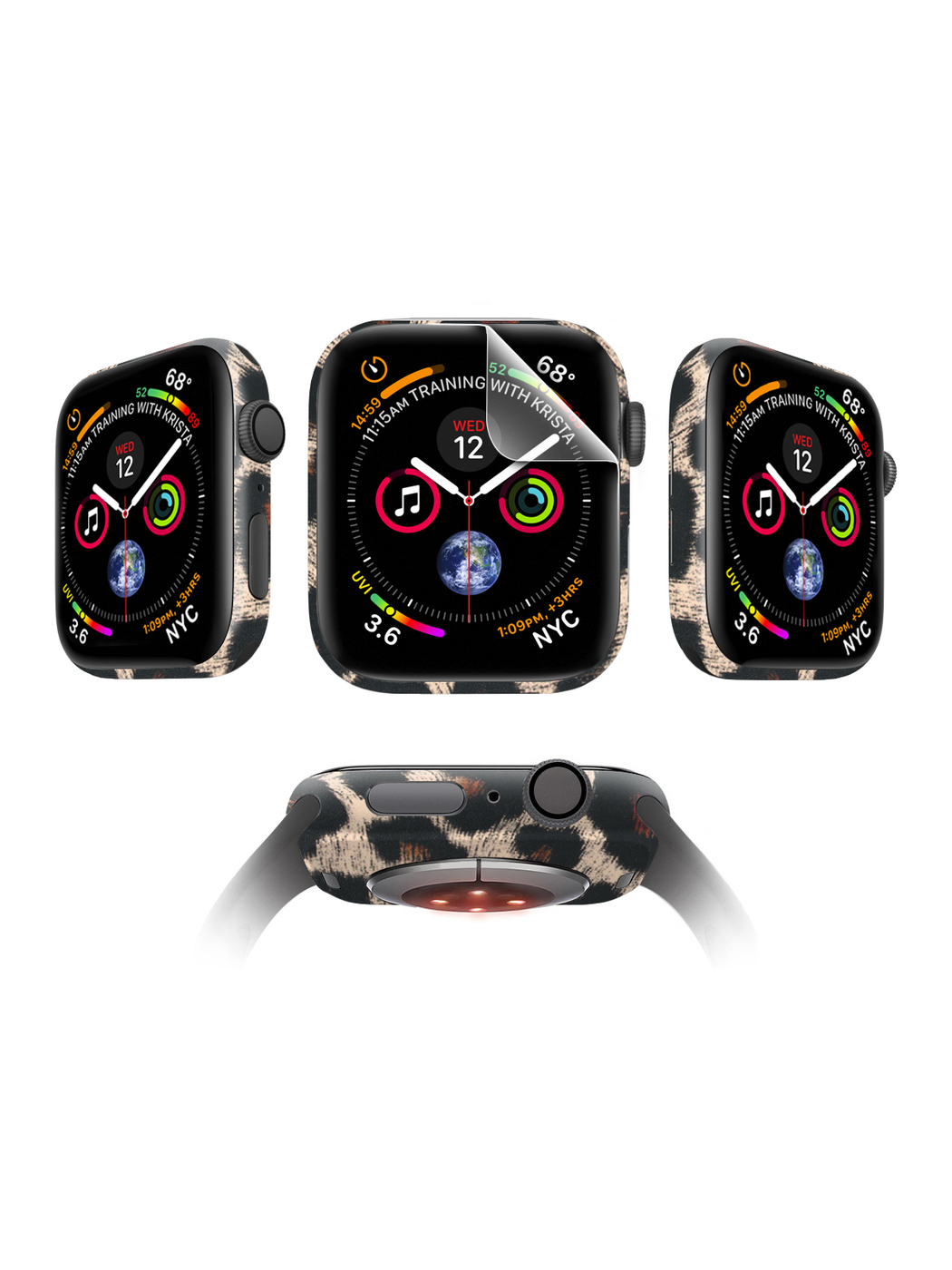 

Защитная пленка MOCOLL для Apple Watch 44mm Glossy (4шт) Гепард