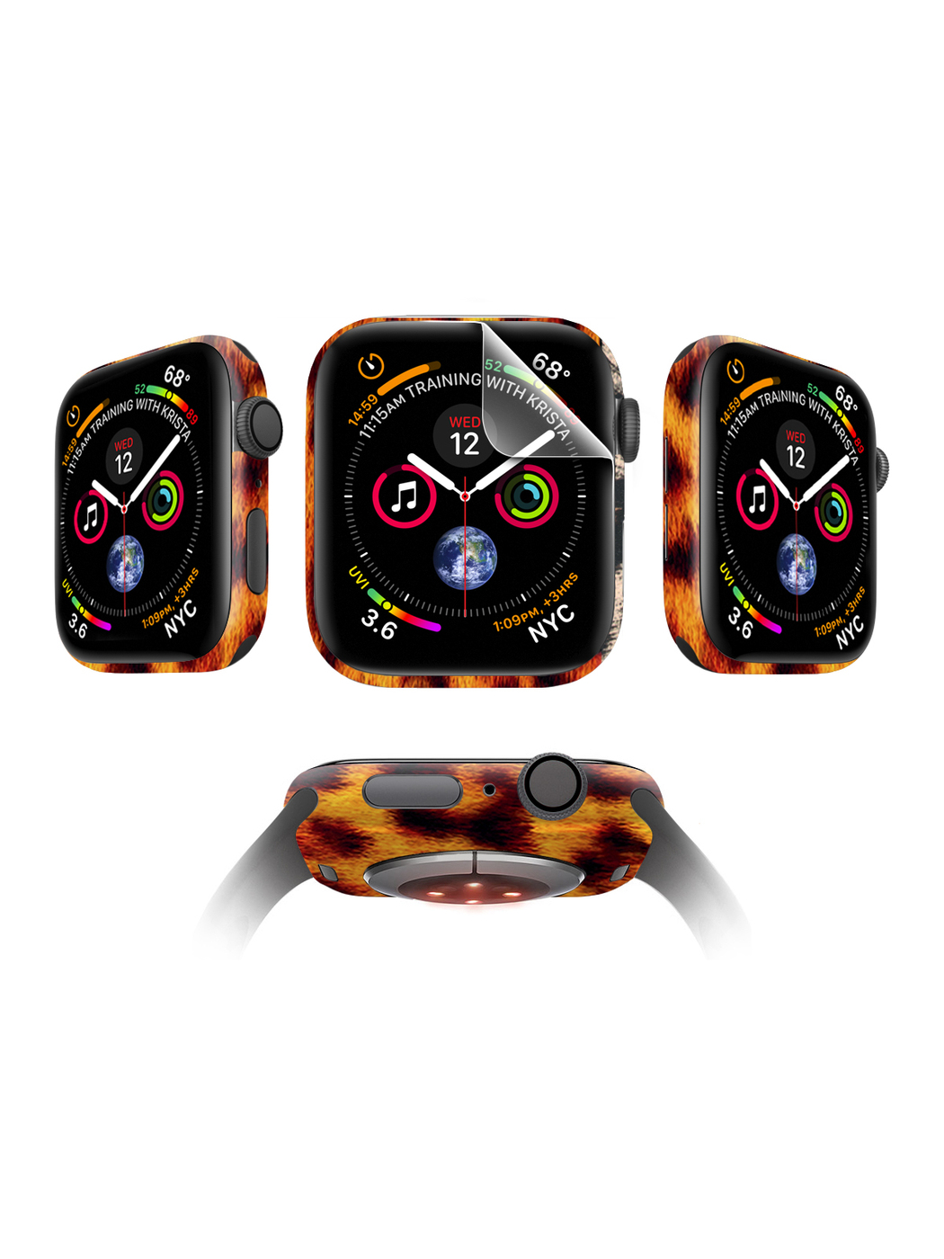 

Защитная пленка MOCOLL для Apple Watch 44mm Glossy (4шт) Оцелот