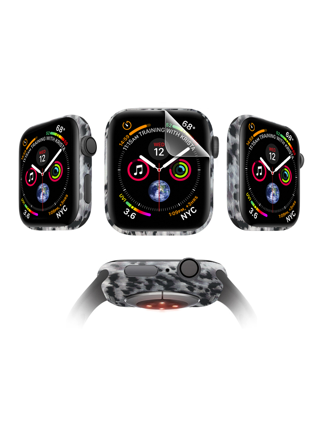 

Защитная пленка MOCOLL для Apple Watch 44mm Glossy (4шт) Снежный барс