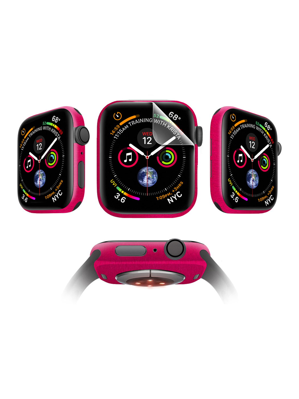 

Защитная пленка MOCOLL для Apple Watch 44mm Matte (4шт) Металлик Розовый