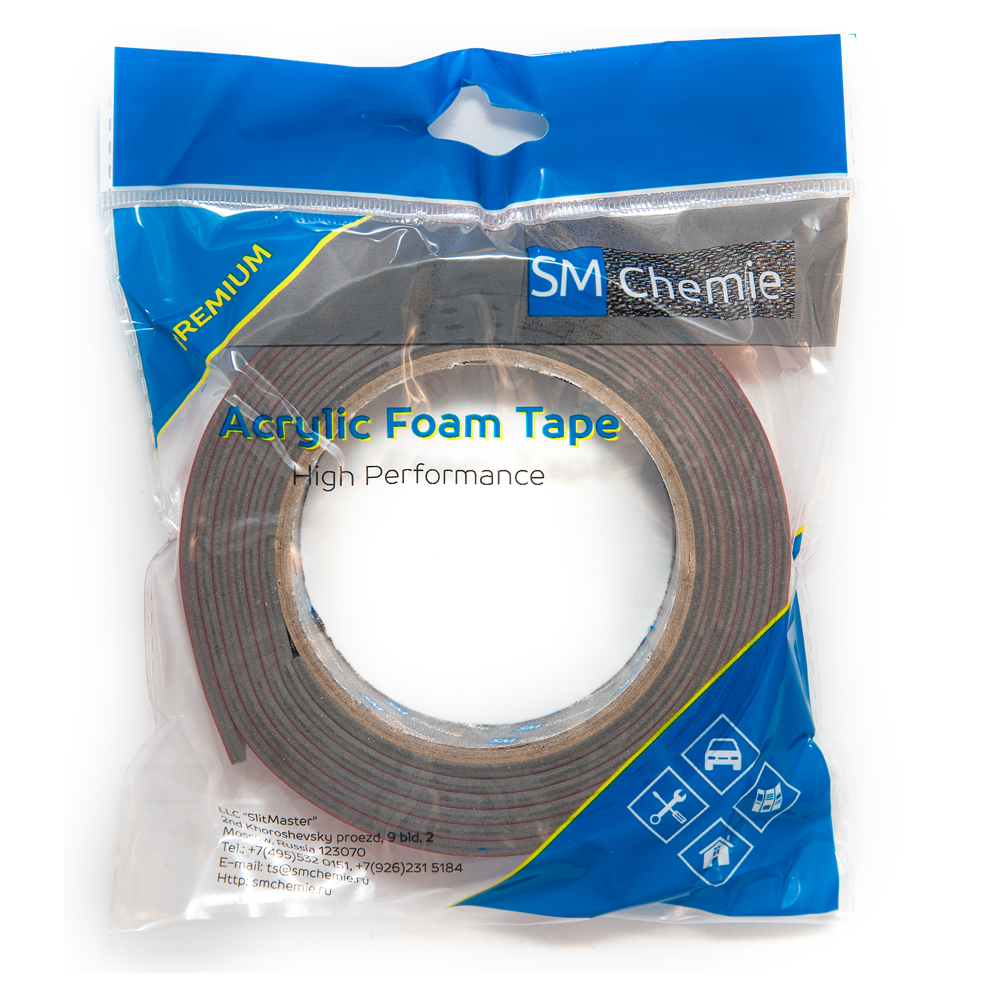 

Лента SM Сhemie, G15, ,12мм*3м, толщина 1,5мм, цвет серый