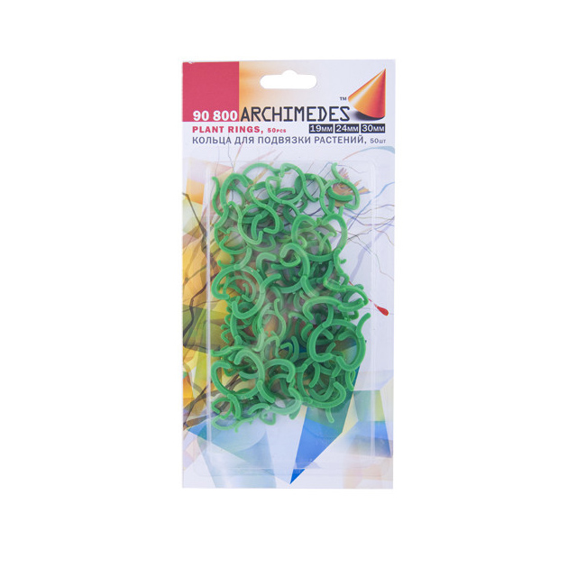 фото Кольца archimedes для подвязки растений (3 размера), 50 штук