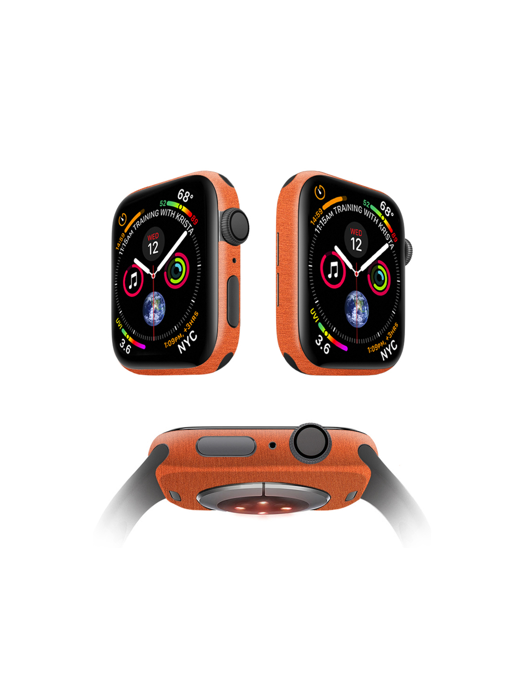 

Защитная пленка MOCOLL для корпуса Apple Watch 44mm (2шт) Металлик Оранжевый