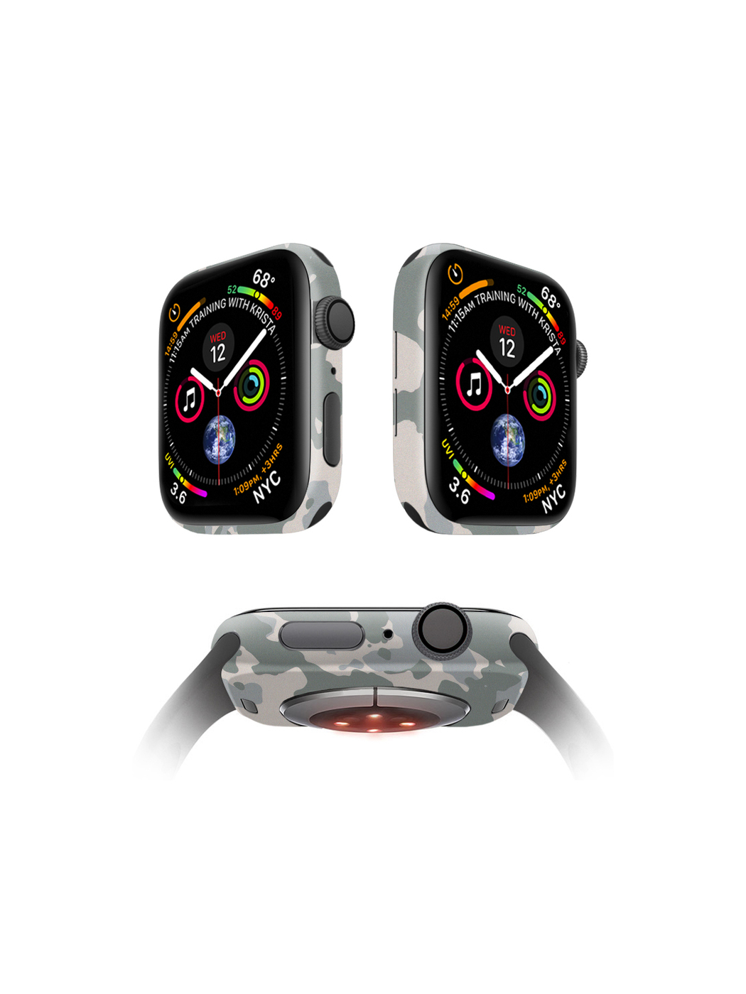 

Защитная пленка MOCOLL для корпуса Apple Watch 44mm (2шт) Хаки Серый