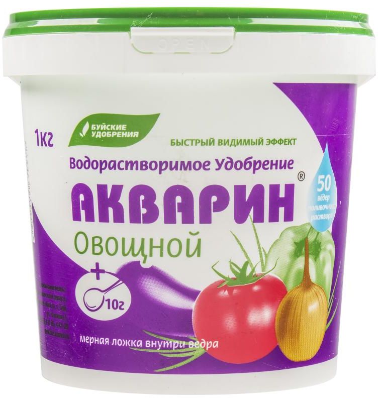 

Минеральное удобрение комплексное Буйские удобрения Акварин овощной 500 г, Акварин овощной