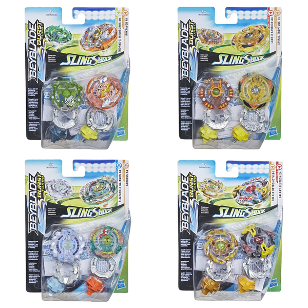 фото Волчки beyblade hasbro слингшок в упаковке 2 шт. в ассортименте