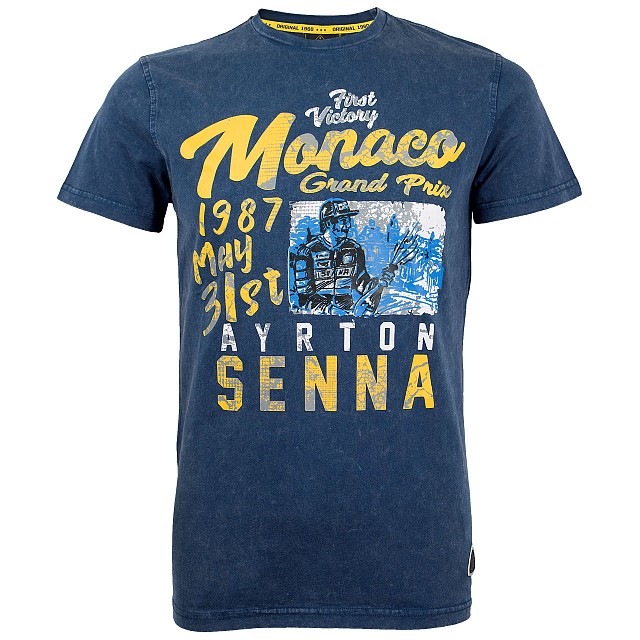 фото Футболка ayrton senna monaco 1987 р-р l racing legends asv-17-130_l