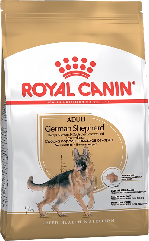 фото Сухой корм для собак royal canin german shepherd adult, птица, 11 кг