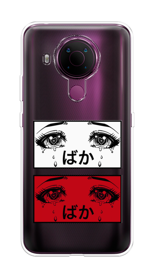 

Чехол на Nokia 5.4 "Красные глаза манга", Красный;белый;черный, 123650-4