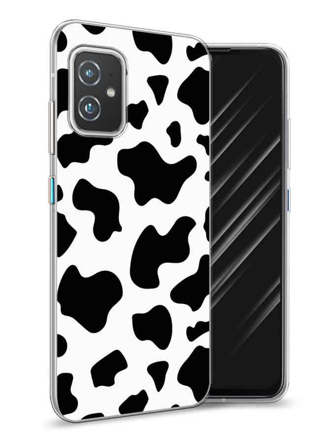 

Чехол Awog на Asus ZenFone 8 "Пятна коровы", Белый;черный, 44450-1