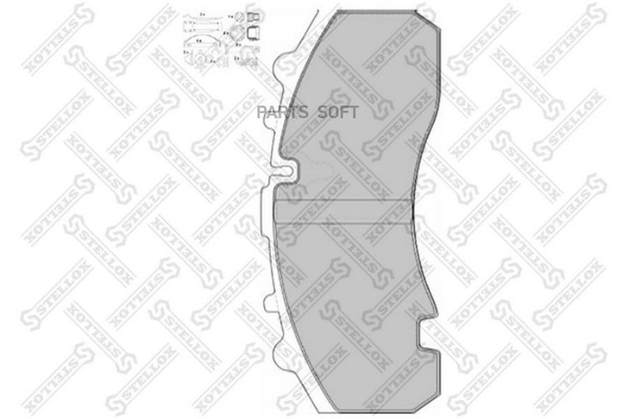 

Тормозные колодки Stellox 8501429SX