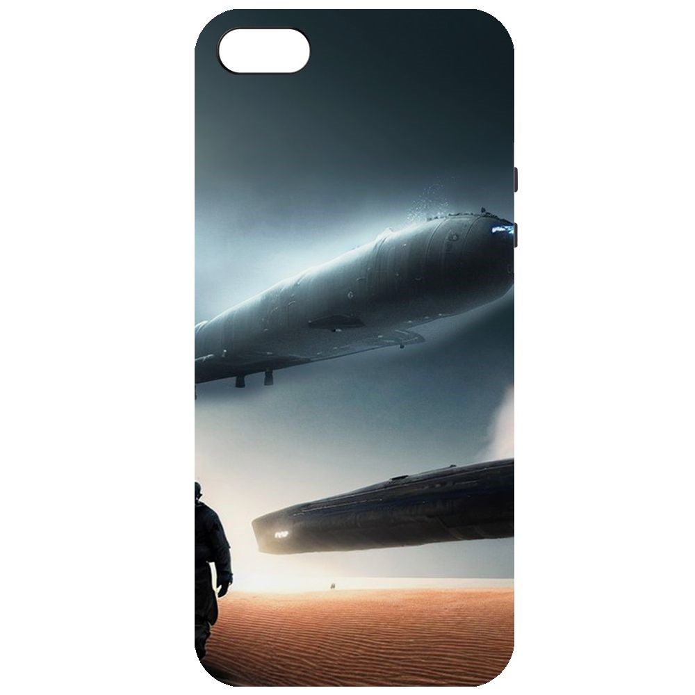 

Чехол-накладка Софт Пора лететь для iPhone 5/5s, Черный