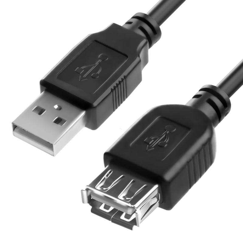 фото Удлинитель 2.5m usb2.0, am/af, черный удлинитель 2.5m usb2.0, am/af, черный greenconnect