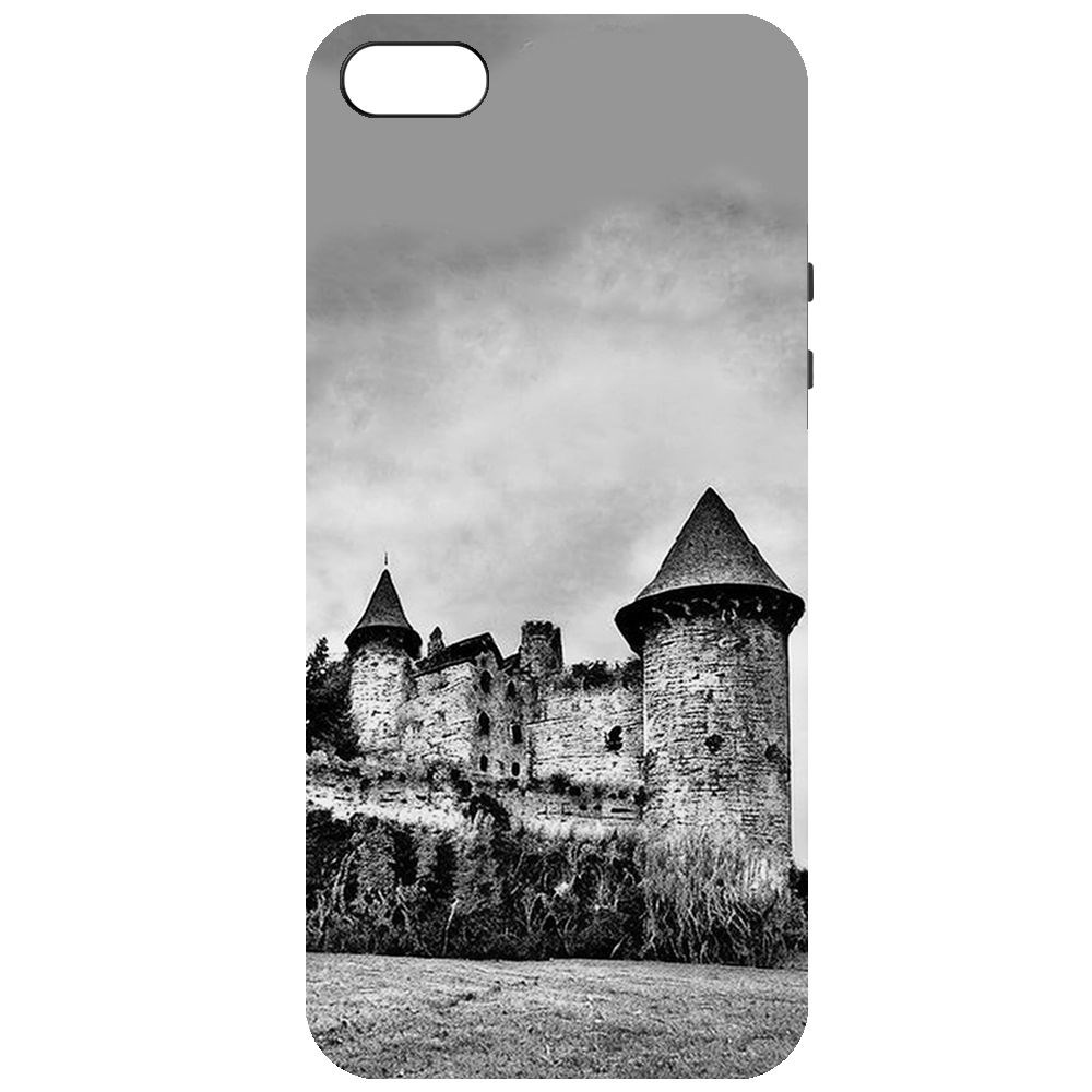 

Чехол-накладка Софт Старый замок для iPhone 5/5s, Черный